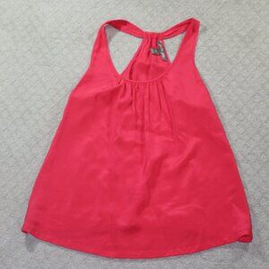 Charlie Jade Size Small Fuschia Pink Silk Sleeveless Top Blouse